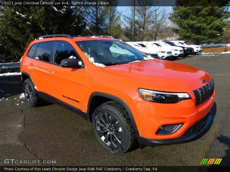 Spitfire Orange / Black 2021 Jeep Cherokee Latitude Lux 4x4