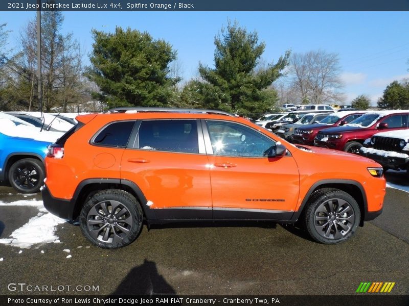 Spitfire Orange / Black 2021 Jeep Cherokee Latitude Lux 4x4