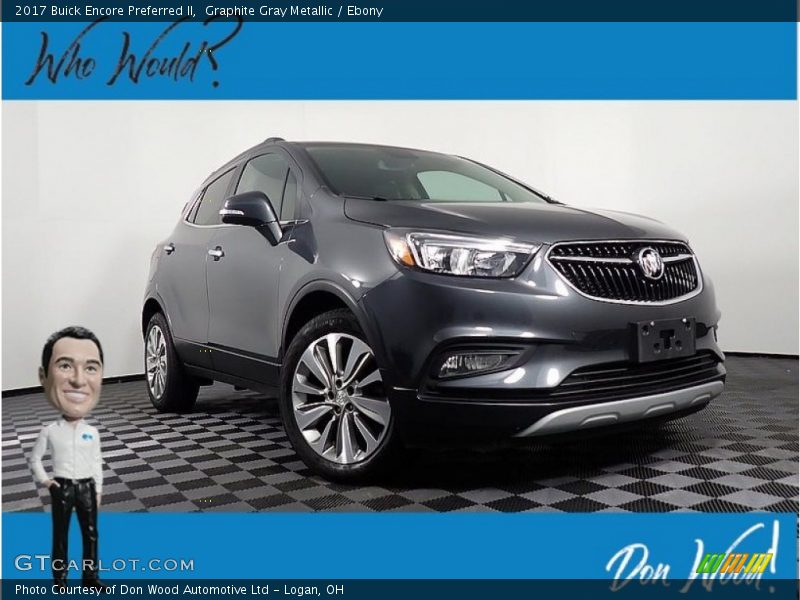 Graphite Gray Metallic / Ebony 2017 Buick Encore Preferred II