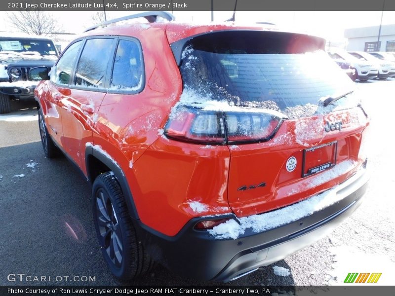 Spitfire Orange / Black 2021 Jeep Cherokee Latitude Lux 4x4