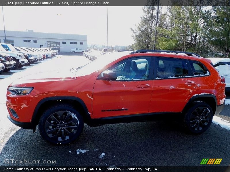 Spitfire Orange / Black 2021 Jeep Cherokee Latitude Lux 4x4