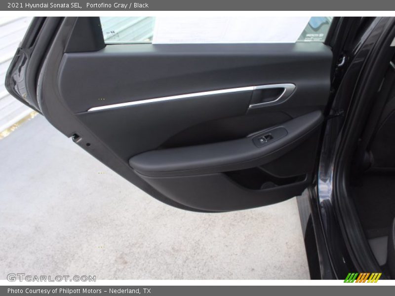 Portofino Gray / Black 2021 Hyundai Sonata SEL