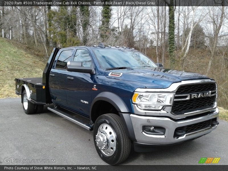 Patriot Blue Pearl / Black/Diesel Gray 2020 Ram 4500 Tradesman Crew Cab 4x4 Chassis