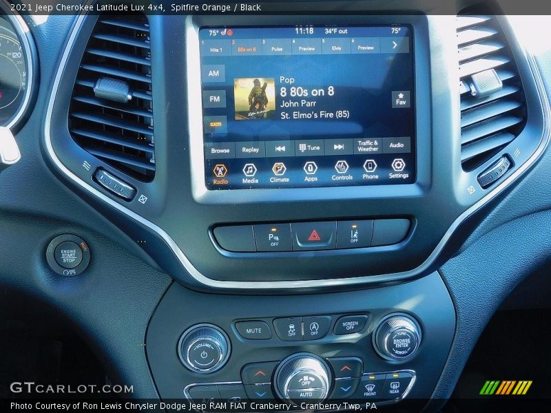 Spitfire Orange / Black 2021 Jeep Cherokee Latitude Lux 4x4