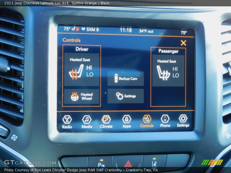 Spitfire Orange / Black 2021 Jeep Cherokee Latitude Lux 4x4