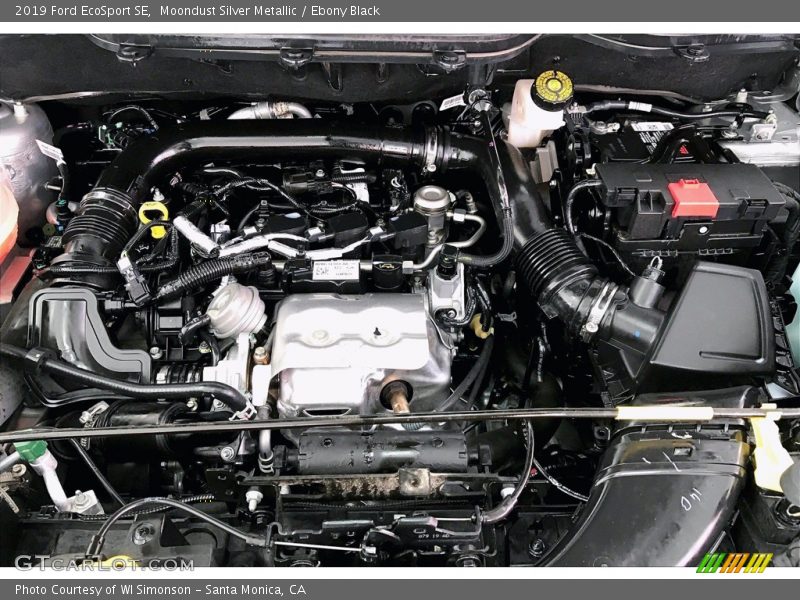 Moondust Silver Metallic / Ebony Black 2019 Ford EcoSport SE