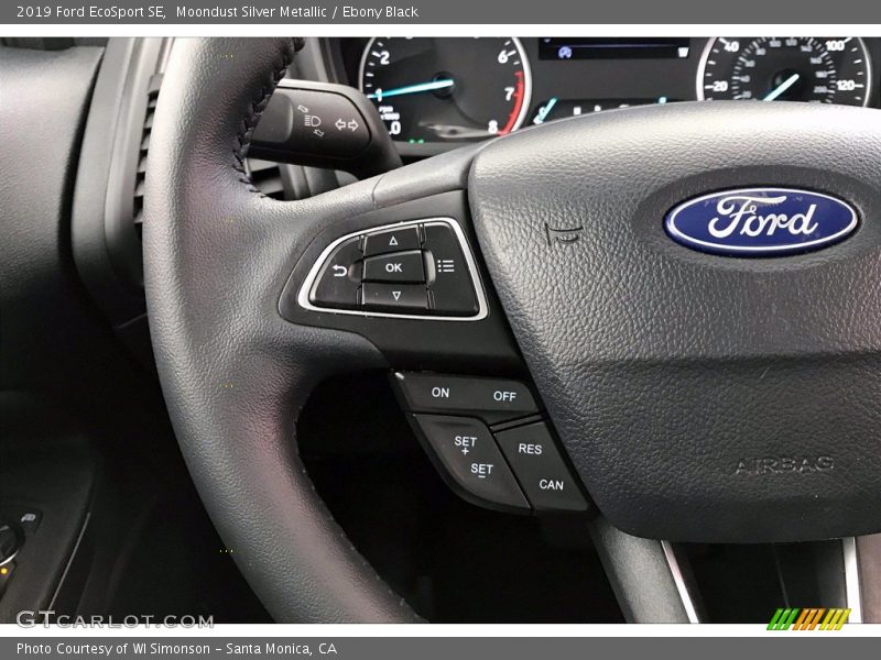 Moondust Silver Metallic / Ebony Black 2019 Ford EcoSport SE