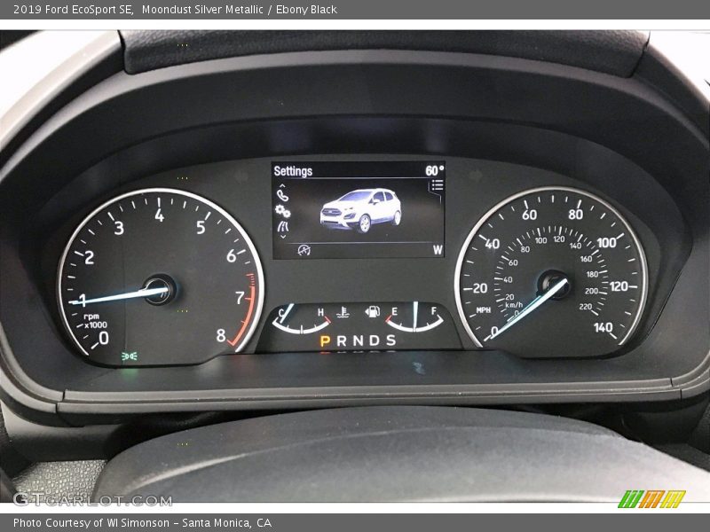 Moondust Silver Metallic / Ebony Black 2019 Ford EcoSport SE