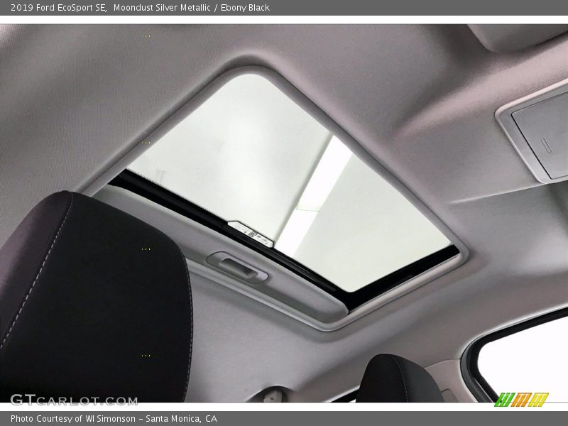 Moondust Silver Metallic / Ebony Black 2019 Ford EcoSport SE