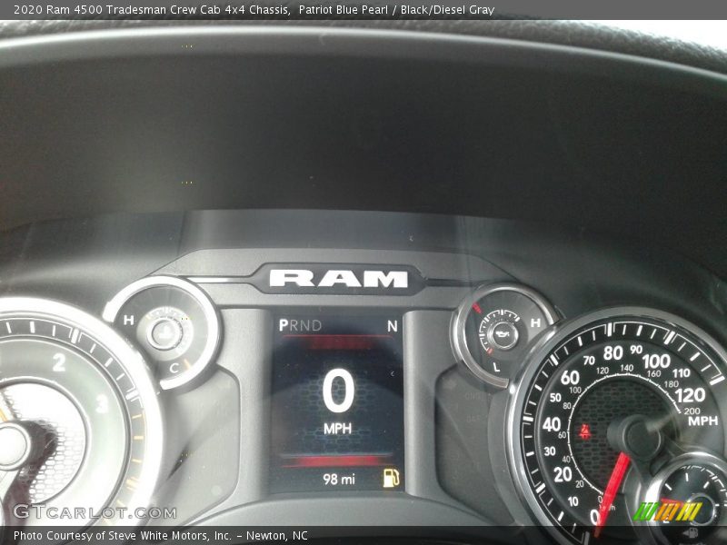 Patriot Blue Pearl / Black/Diesel Gray 2020 Ram 4500 Tradesman Crew Cab 4x4 Chassis