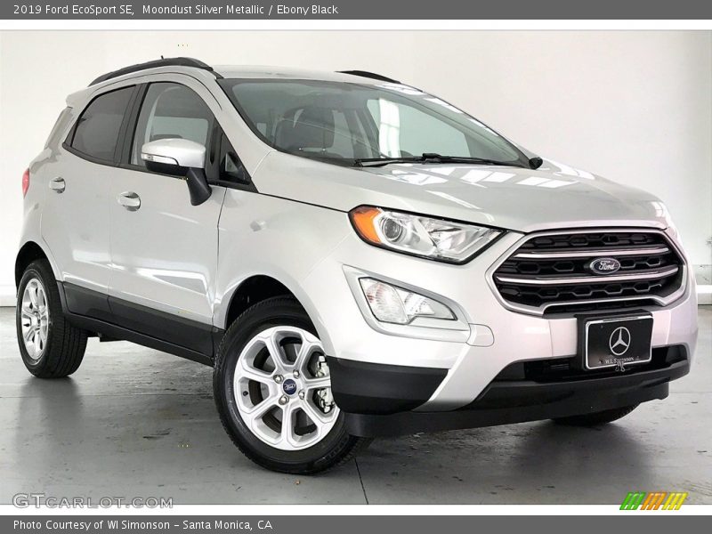 Moondust Silver Metallic / Ebony Black 2019 Ford EcoSport SE