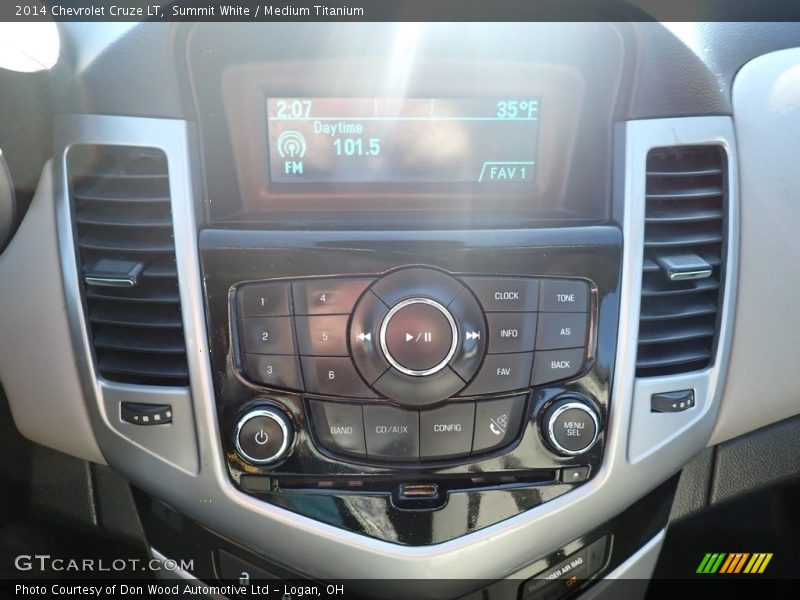 Summit White / Medium Titanium 2014 Chevrolet Cruze LT