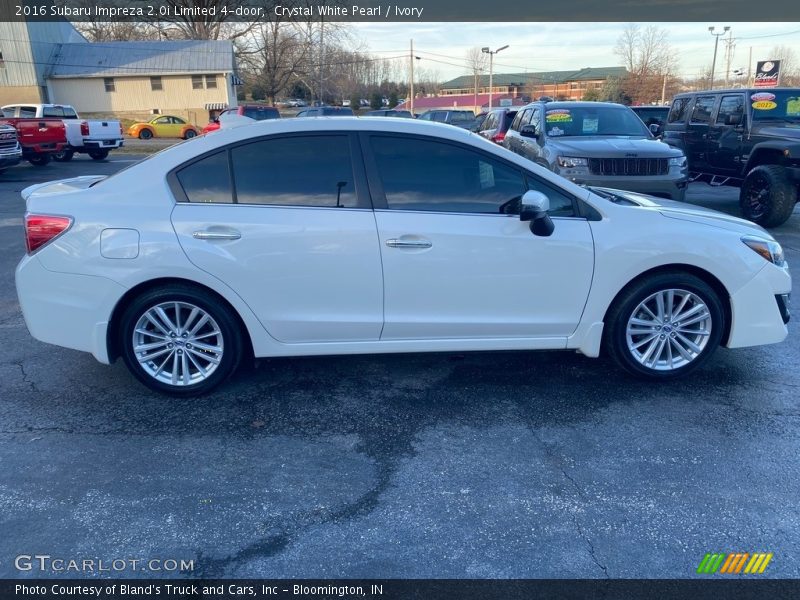 Crystal White Pearl / Ivory 2016 Subaru Impreza 2.0i Limited 4-door