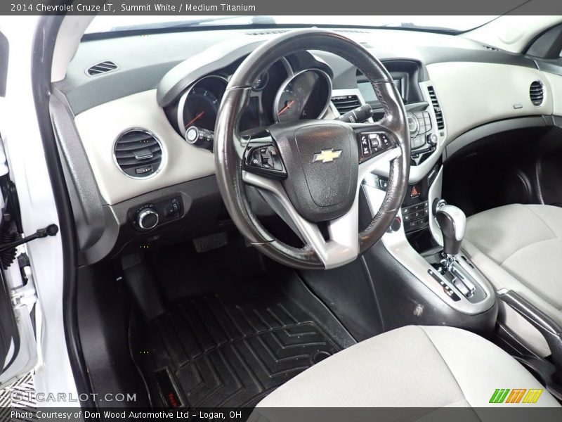 Summit White / Medium Titanium 2014 Chevrolet Cruze LT