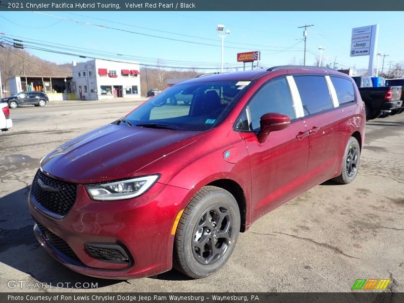 Velvet Red Pearl / Black 2021 Chrysler Pacifica Hybrid Touring