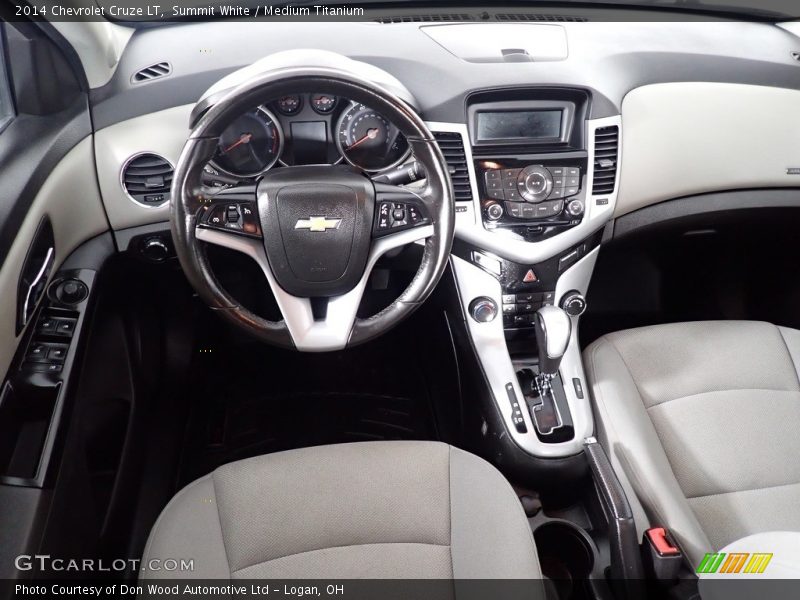 Summit White / Medium Titanium 2014 Chevrolet Cruze LT