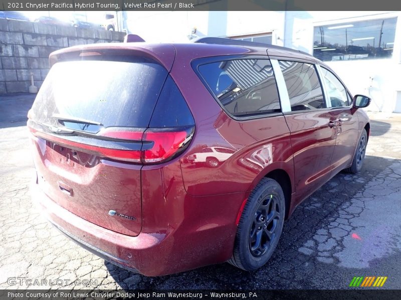 Velvet Red Pearl / Black 2021 Chrysler Pacifica Hybrid Touring