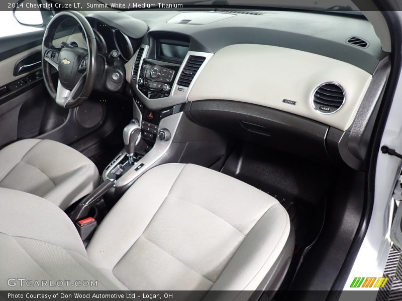 Summit White / Medium Titanium 2014 Chevrolet Cruze LT