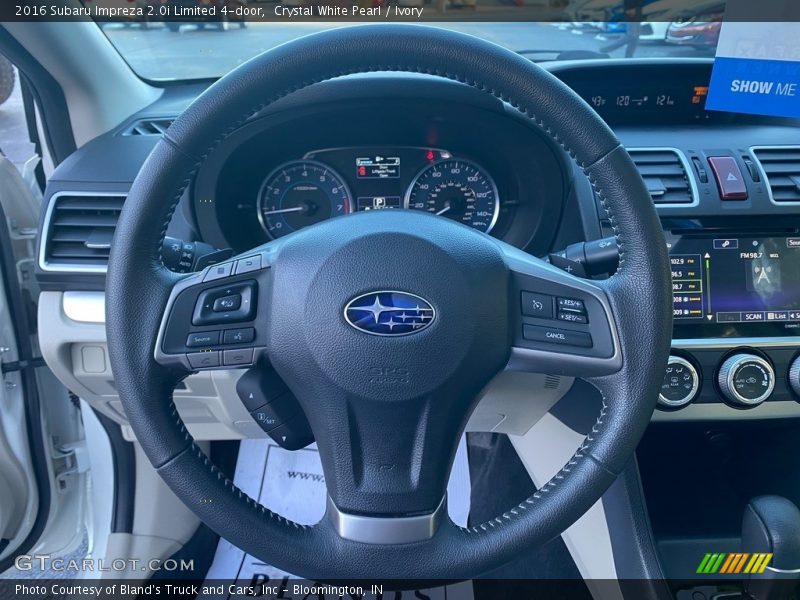 Crystal White Pearl / Ivory 2016 Subaru Impreza 2.0i Limited 4-door