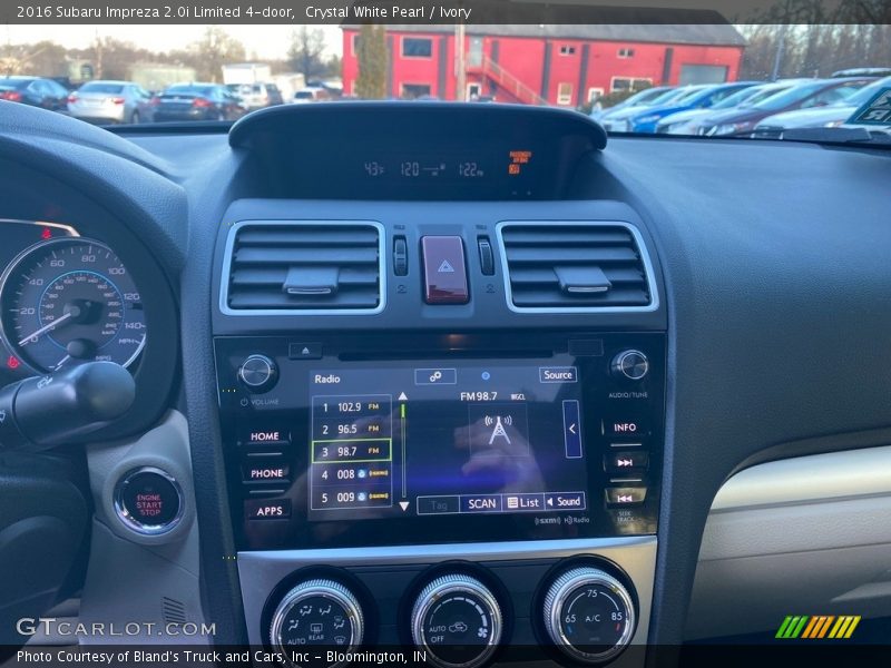 Crystal White Pearl / Ivory 2016 Subaru Impreza 2.0i Limited 4-door