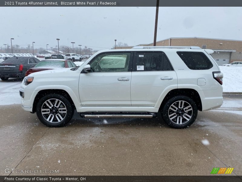 Blizzard White Pearl / Redwood 2021 Toyota 4Runner Limited