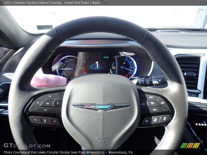 Velvet Red Pearl / Black 2021 Chrysler Pacifica Hybrid Touring