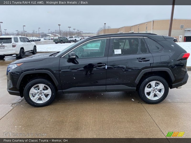 Midnight Black Metallic / Black 2021 Toyota RAV4 XLE AWD