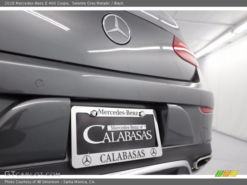 Selenite Grey Metallic / Black 2018 Mercedes-Benz E 400 Coupe