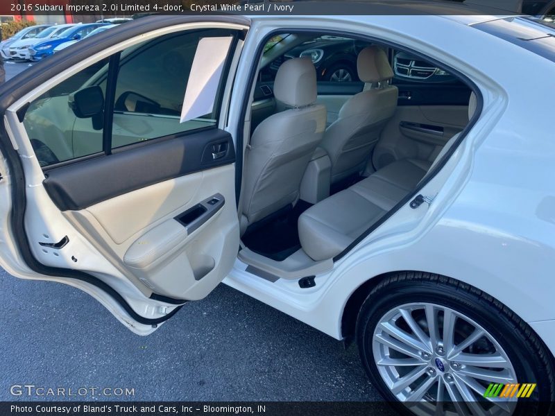 Crystal White Pearl / Ivory 2016 Subaru Impreza 2.0i Limited 4-door