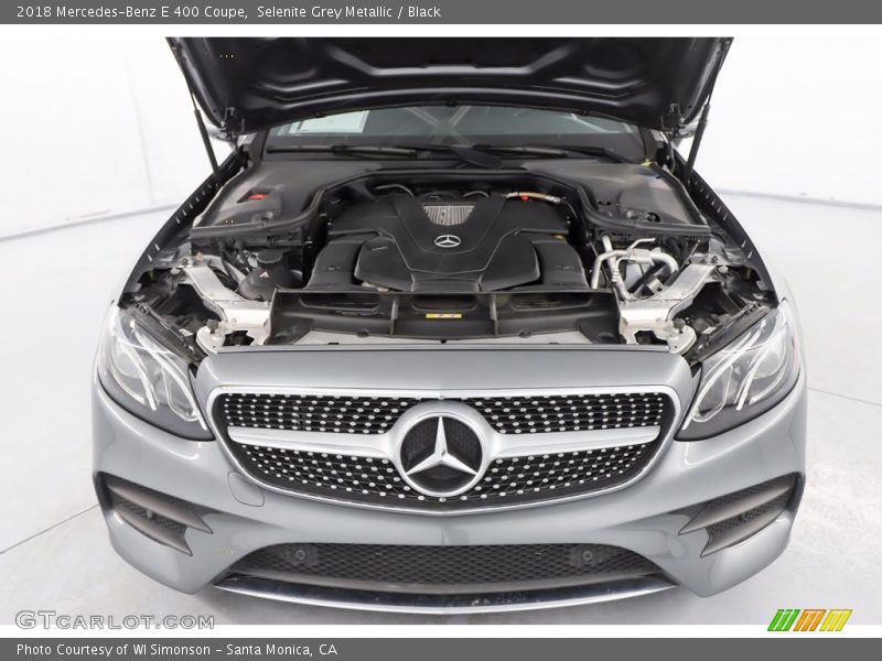 Selenite Grey Metallic / Black 2018 Mercedes-Benz E 400 Coupe