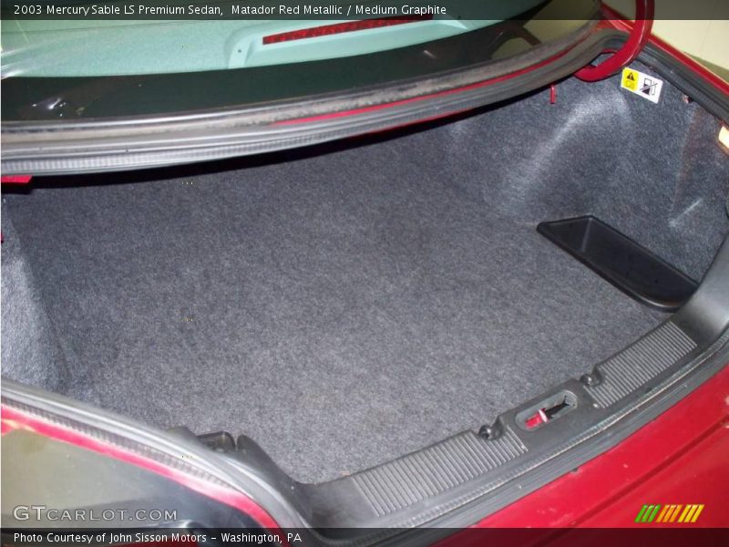 Matador Red Metallic / Medium Graphite 2003 Mercury Sable LS Premium Sedan