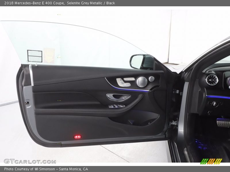Selenite Grey Metallic / Black 2018 Mercedes-Benz E 400 Coupe