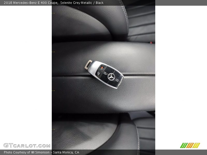Selenite Grey Metallic / Black 2018 Mercedes-Benz E 400 Coupe