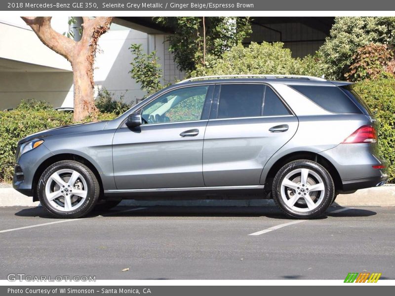 Selenite Grey Metallic / Ginger Beige/Espresso Brown 2018 Mercedes-Benz GLE 350