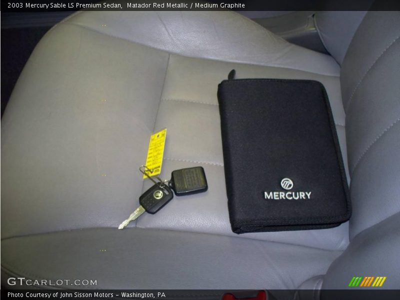 Matador Red Metallic / Medium Graphite 2003 Mercury Sable LS Premium Sedan
