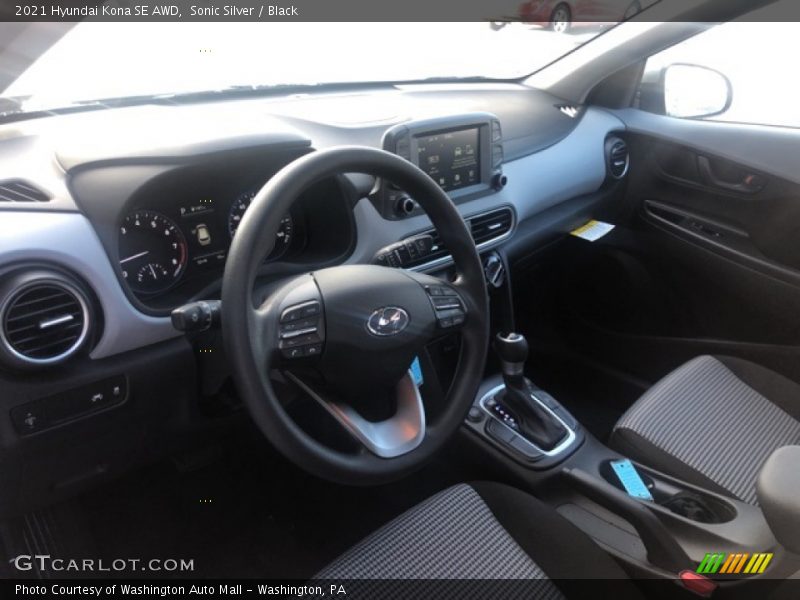 Sonic Silver / Black 2021 Hyundai Kona SE AWD