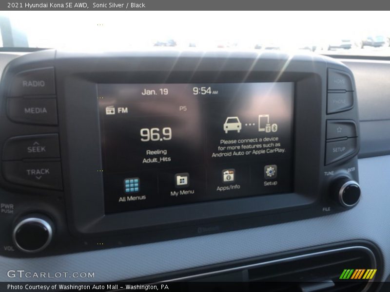 Sonic Silver / Black 2021 Hyundai Kona SE AWD