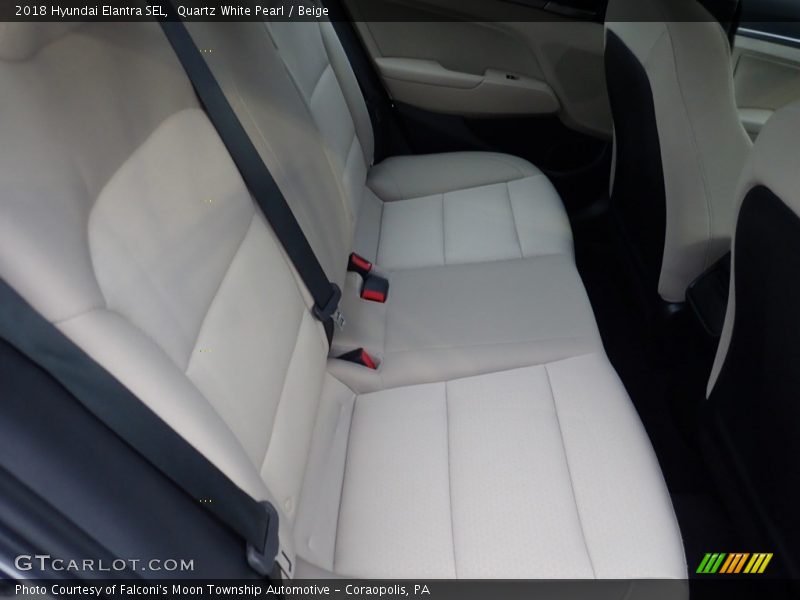 Quartz White Pearl / Beige 2018 Hyundai Elantra SEL