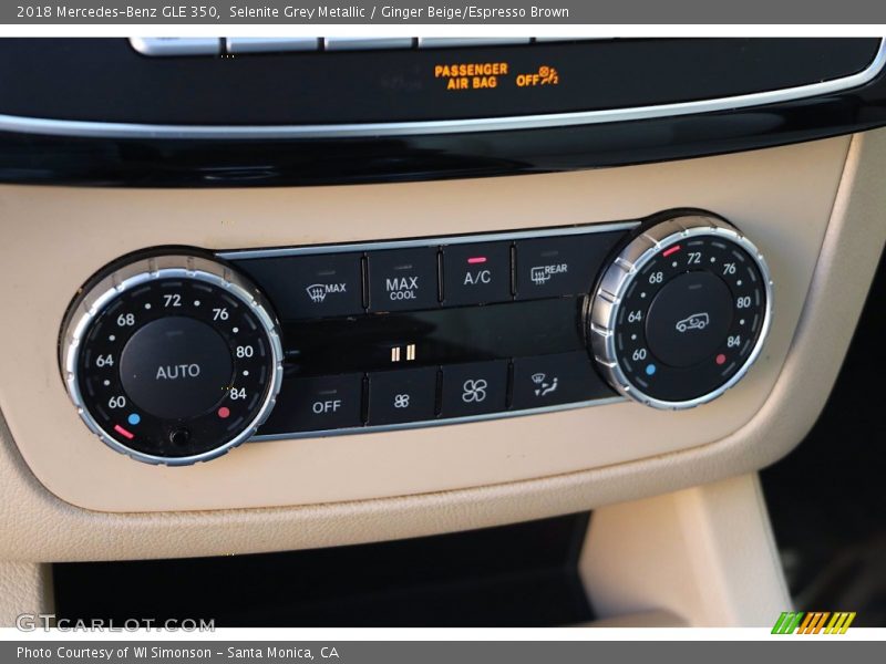 Selenite Grey Metallic / Ginger Beige/Espresso Brown 2018 Mercedes-Benz GLE 350