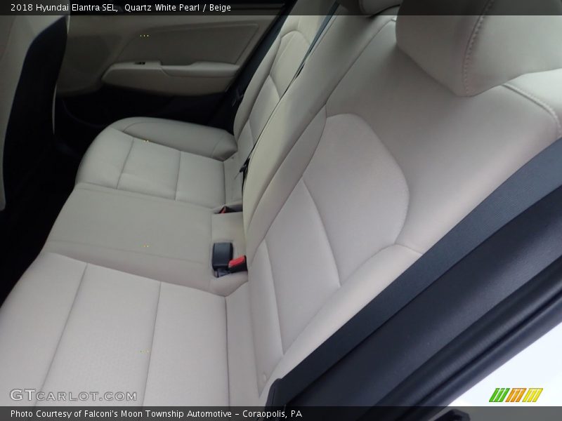 Quartz White Pearl / Beige 2018 Hyundai Elantra SEL