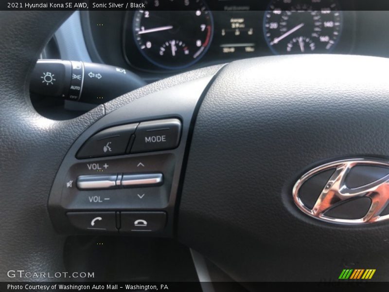 Sonic Silver / Black 2021 Hyundai Kona SE AWD