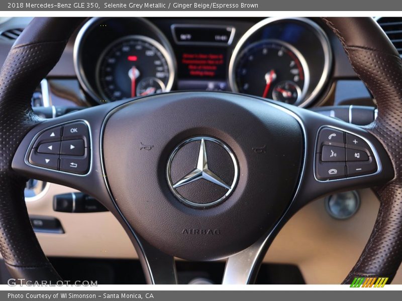 Selenite Grey Metallic / Ginger Beige/Espresso Brown 2018 Mercedes-Benz GLE 350