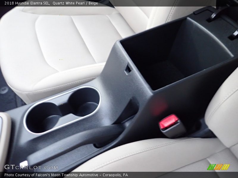 Quartz White Pearl / Beige 2018 Hyundai Elantra SEL