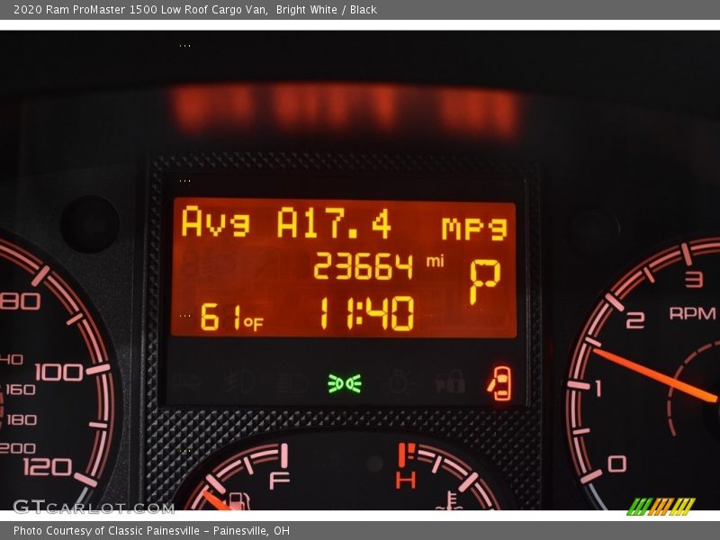 Bright White / Black 2020 Ram ProMaster 1500 Low Roof Cargo Van