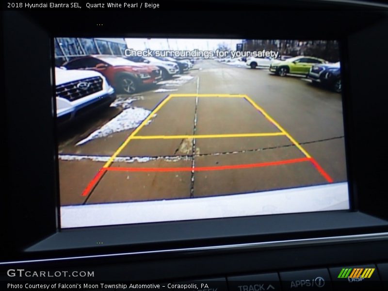 Quartz White Pearl / Beige 2018 Hyundai Elantra SEL