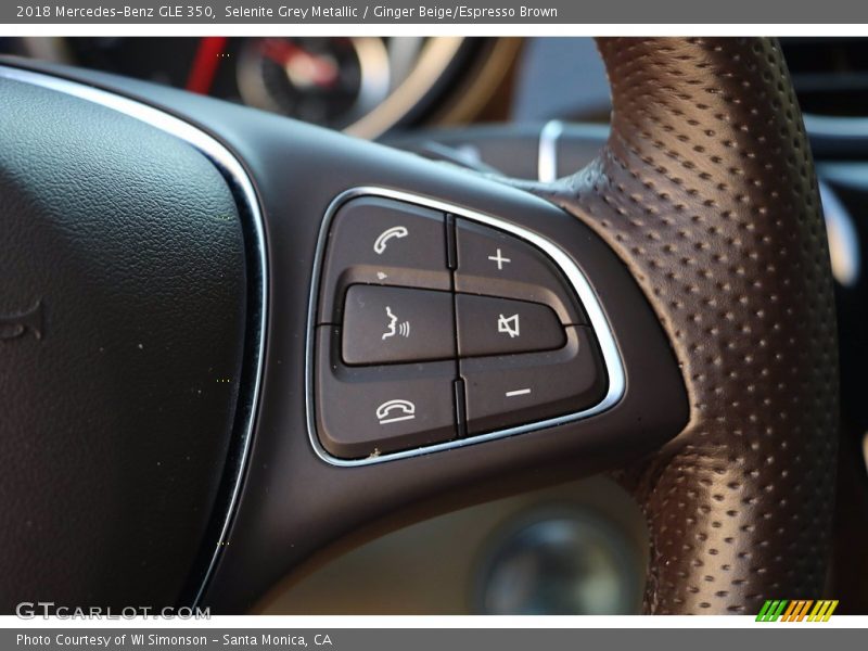 Selenite Grey Metallic / Ginger Beige/Espresso Brown 2018 Mercedes-Benz GLE 350