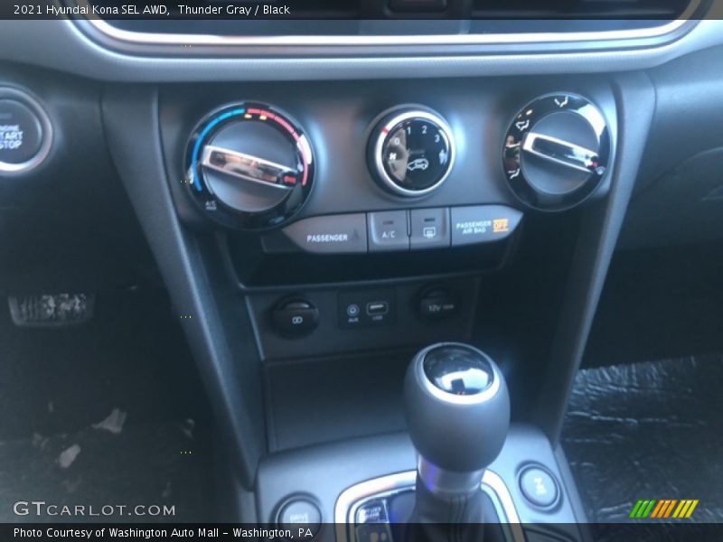 Thunder Gray / Black 2021 Hyundai Kona SEL AWD