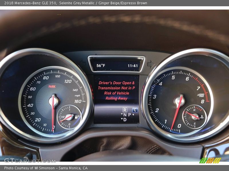 Selenite Grey Metallic / Ginger Beige/Espresso Brown 2018 Mercedes-Benz GLE 350