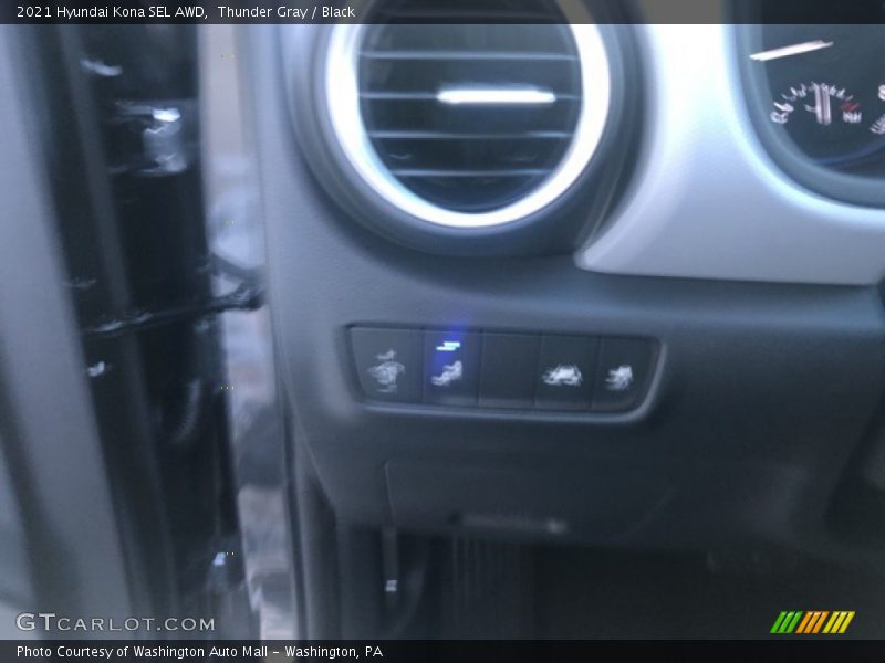 Thunder Gray / Black 2021 Hyundai Kona SEL AWD