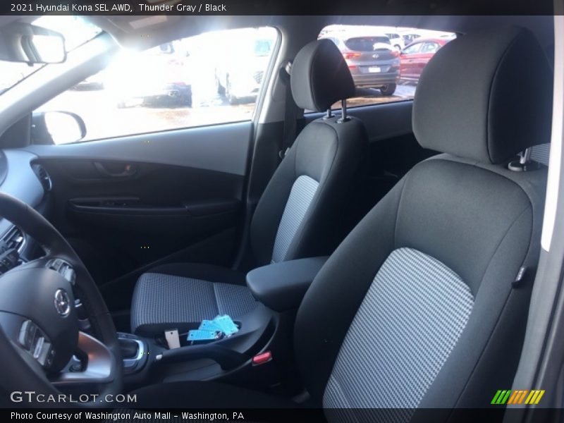 Thunder Gray / Black 2021 Hyundai Kona SEL AWD